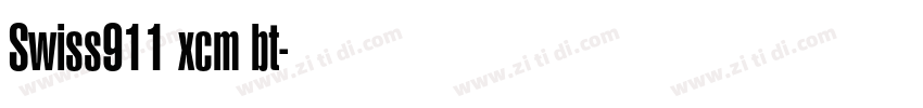 Swiss911 xcm bt字体转换